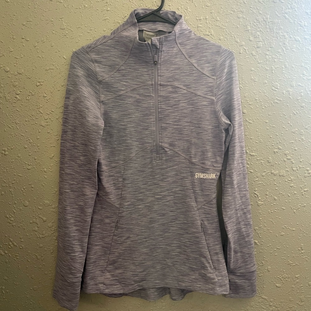 Heather Purple Gymshark Quarter Zip